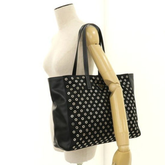 Prada nylon leather punching tote - Picture 9 of 9